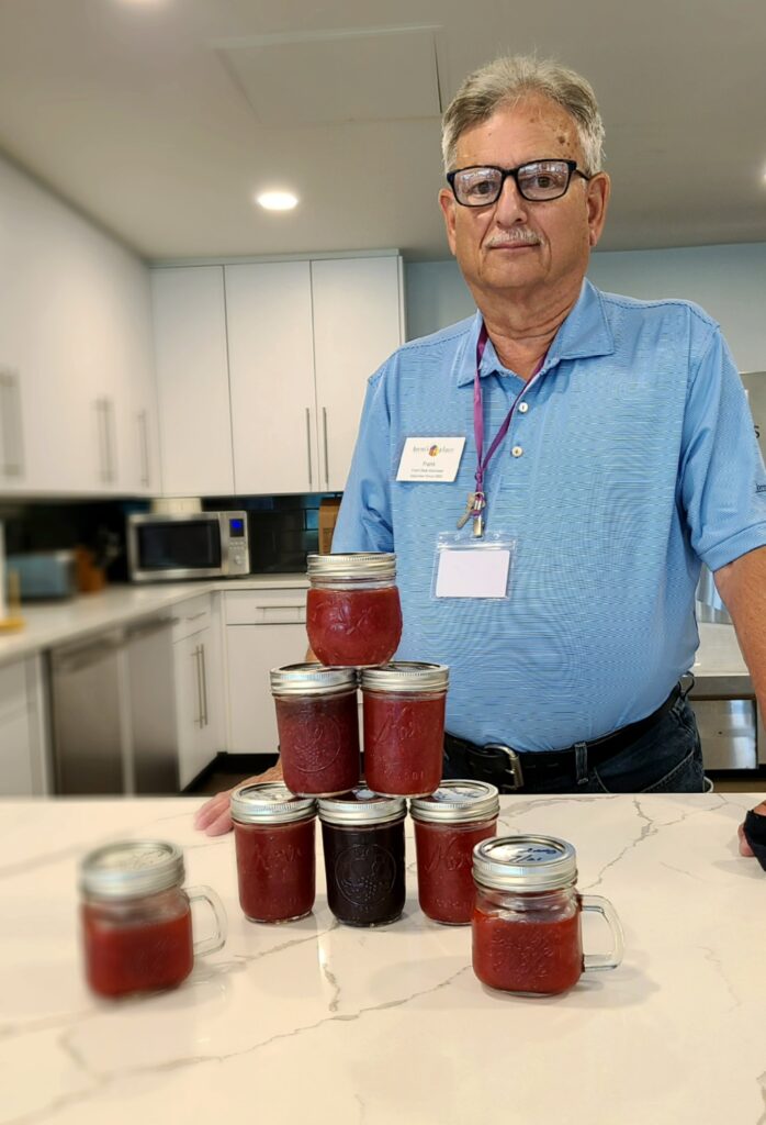 Volunteer Frank with his jam